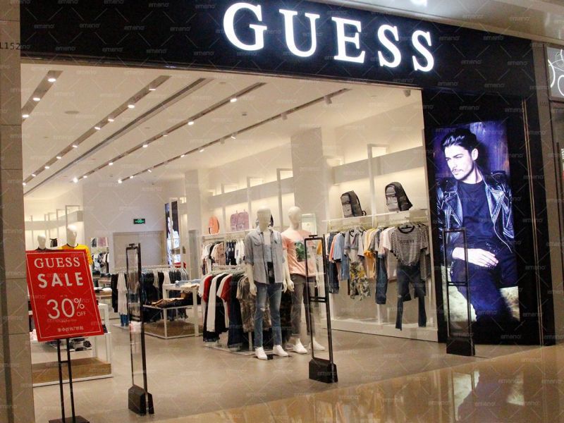 Kedai pakaian GUESS memasang peranti anti-kecurian cubic beauty AM6811