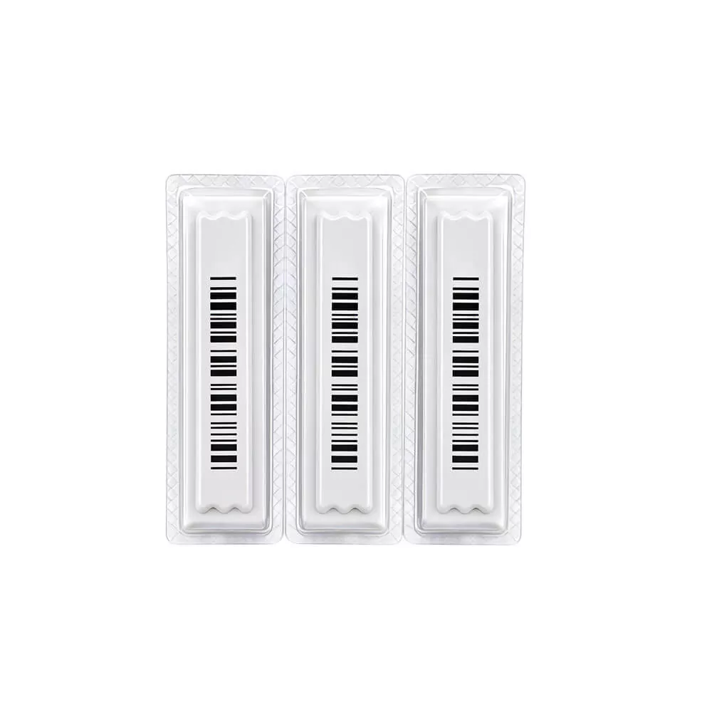Label Lembut AM Teknologi LiFangmei: 45×11mm, sekali guna, sesuai untuk anti-kecurian produk pembersihan dan kebersihan di pasar raya